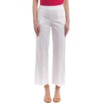 Pantalons taille haute Manila Grace blancs en popeline Taille XS pour femme 