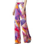 Pantalons large Manila Grace violets patchwork Taille XS look fashion pour femme 
