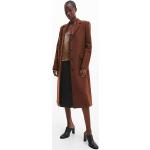 Manteaux en cachemire de créateur Calvin Klein marron en laine Taille M pour femme 