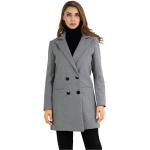 Manteaux Kebello gris en polyester à manches longues Taille S look fashion pour femme 