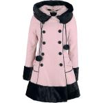Manteau d'hiver Rockabilly de Hell Bunny - Manteau Sarah Jane - XS à 4XL - pour Femme - rose clair