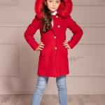 Manteaux rouges classiques pour fille de la boutique en ligne Etsy.com 