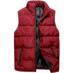 Vestes de ski rouge bordeaux camouflage en cuir synthétique coupe-vents à capuche Taille M look fashion pour homme 