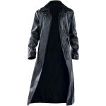 Manteaux en cuir noirs en cuir synthétique Taille 5 XL look streetwear pour homme 