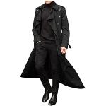 Parkas en duvet noires imperméables coupe-vents à manches longues Taille XL look militaire pour homme en promo 
