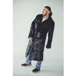 Vestes d'hiver argentées en fourrure Taille 3 XL pour homme 