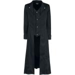 Manteaux classiques H&R London noirs en coton Taille 5 XL look militaire pour homme 