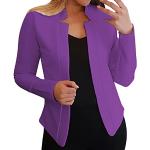 Gilets violets sans manches à manches courtes Taille XXL plus size look fashion pour femme 
