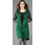 Manteaux d'hiver verts en coton à motif USA à capuche pour femme 
