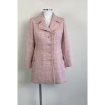 Manteaux en laine roses à carreaux Taille XS look fashion pour femme 