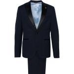 Costumes Manuel Ritz bleu marine à carreaux en viscose Taille 3 XL pour homme 