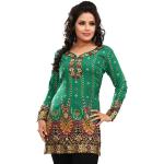 Maple Clothing Tunique indienne Kurti Kurta pour femme, vert, 5X-Large