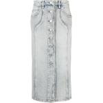 Jupes en jean de créateur Isabel Marant bleus clairs en denim délavées mi-longues Taille XS classiques pour femme 