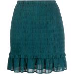 Jupes courtes de créateur Isabel Marant vertes en coton mélangé smockées minis Taille XS pour femme en promo 