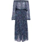 Robes de créateur Isabel Marant bleues en viscose à manches longues à manches longues à épaules dénudées Taille XS pour femme 