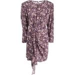 Robes fleuries de créateur Isabel Marant violettes à fleurs en viscose Taille XS pour femme en promo 