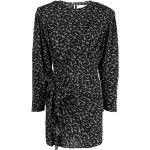 Robes de créateur Isabel Marant noires en viscose à manches longues à manches longues à col rond Taille XS pour femme 