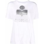 T-shirts à imprimés de créateur Isabel Marant blancs en jersey à manches courtes pour femme 