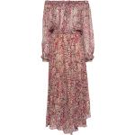 Robes de créateur Isabel Marant roses en viscose à manches longues à manches longues à épaules dénudées Taille XS pour femme 