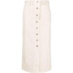 Jupes en jean de créateur Isabel Marant blanches en chanvre bio éco-responsable mi-longues Taille XS classiques pour femme 