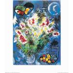 Marc Chagall Poster Nature Morte Aux Fleurs Affiche Reproduction 50x40 cm