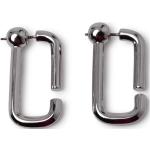 Boucles d'oreilles de créateur Marc Jacobs grises en métal 