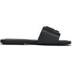 Sandales plates de créateur Marc Jacobs noires en cuir Nappa à bouts carrés Pointure 41 pour femme 