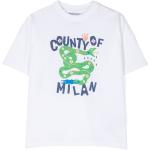 T-shirts à imprimés blancs à effet serpent en jersey à motif serpents enfant bio éco-responsable en promo 