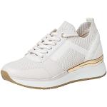 Chaussures de sport Marco Tozzi blanc crème avec semelles amovibles Pointure 41 look fashion pour femme en promo 