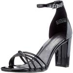 Sandales à talons Marco Tozzi noires à boucles Pointure 38 avec un talon de plus de 9cm look fashion pour femme 