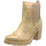 Boots Chelsea Marco Tozzi taupe Pointure 42 look fashion pour femme 