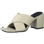 Sandales à talons Marco Tozzi blanc crème en cuir pour pieds étroits Pointure 36 look fashion pour femme 