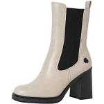 Boots Chelsea Marco Tozzi blanc crème Pointure 42 look fashion pour femme en promo 