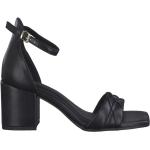 Sandales à talons Marco Tozzi noires en tissu Pointure 37 look fashion pour femme 