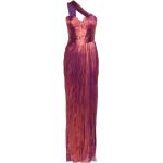 Robes plissées de soirée Maria Lucia Hohan violettes métalliques maxi Taille XS pour femme 