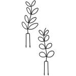 marian Lot de 2 treillis de jardin en forme de feuille pour plantes grimpantes - Piquet métallique pour plante en pot - 30,5 cm
