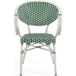 Marilyn - Lot de 4 chaises de jardin bistrot avec accoudoirs