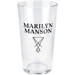 Marilyn Manson Logo Verre à pinte transparent