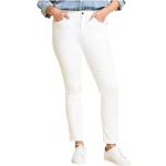 Jeans taille haute Marina Rinaldi blancs en denim stretch Taille XXL look fashion pour femme 