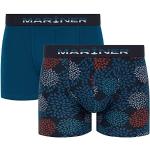 Boxers Mariner bleus bio en lot de 2 Taille XXL look fashion pour homme 