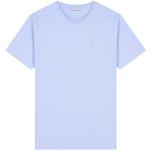 T-shirts Mariner bleus en coton à manches courtes à manches courtes à col rond Taille L look fashion pour homme 