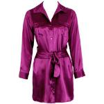 Chemises de nuit Marjolaine violettes Taille L look casual pour femme en promo 