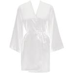 Robes de chambre longues Marjolaine blanches Taille XS pour femme 