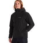 Vestes de pluie Marmot noires en hardshell en gore tex imperméables coupe-vents respirantes à capuche à col montant Taille XL classiques pour homme 