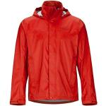 Vestes de pluie Marmot PreCip rouges en hardshell imperméables coupe-vents respirantes à capuche Taille S look utility pour homme en promo 