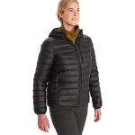 Vestes de randonnée Marmot noires à motif canards coupe-vents respirantes à capuche à col montant Taille S look fashion pour femme 