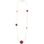 Colliers en or de créateur Marni roses en résine 24 carats look fashion pour femme 