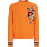Pulls en laine de créateur Marni orange à rayures à manches longues à col rond Taille XXL pour homme 