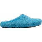 Chaussures de créateur Marni bleu électrique en caoutchouc en cuir à bouts ronds Pointure 41 pour homme 
