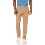 Amazon Essentials Pantalon Chino en Tissu Stretch Confortable à 5 Poches Coupe Skinny (Déjà Goodthreads) Homme, Brun Kaki Clair, 35W / 32L